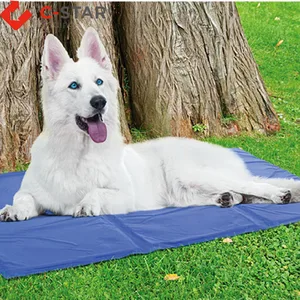 Image of Custom logo re-useable self-cooling nontoxic dog cooling mat pet cool gel mat dog cooling pad