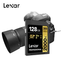 

Lexar Professional 2000x SD Card 32GB 64GB 128GB up to 300MB/s Memory Card U3 V90 Class 10 UHS-II reader Flash SD Card For Lexar