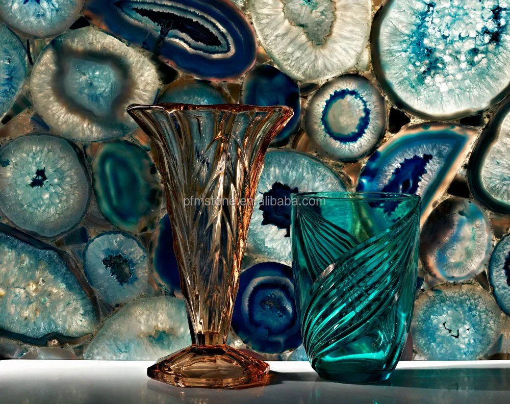 
Semi   precious slab Blue Agat 