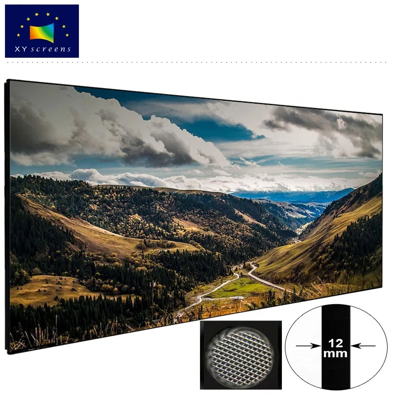 
150 inch ALR projection screen for UST projector with PET Grid fabric 