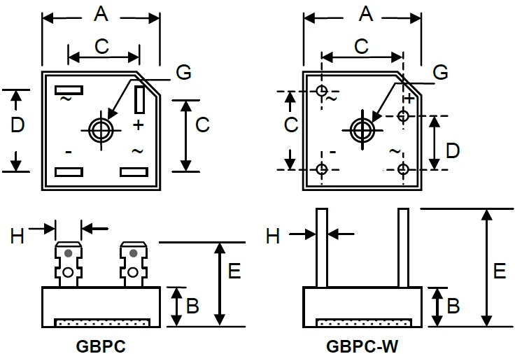 Схема подключения kbpc5010