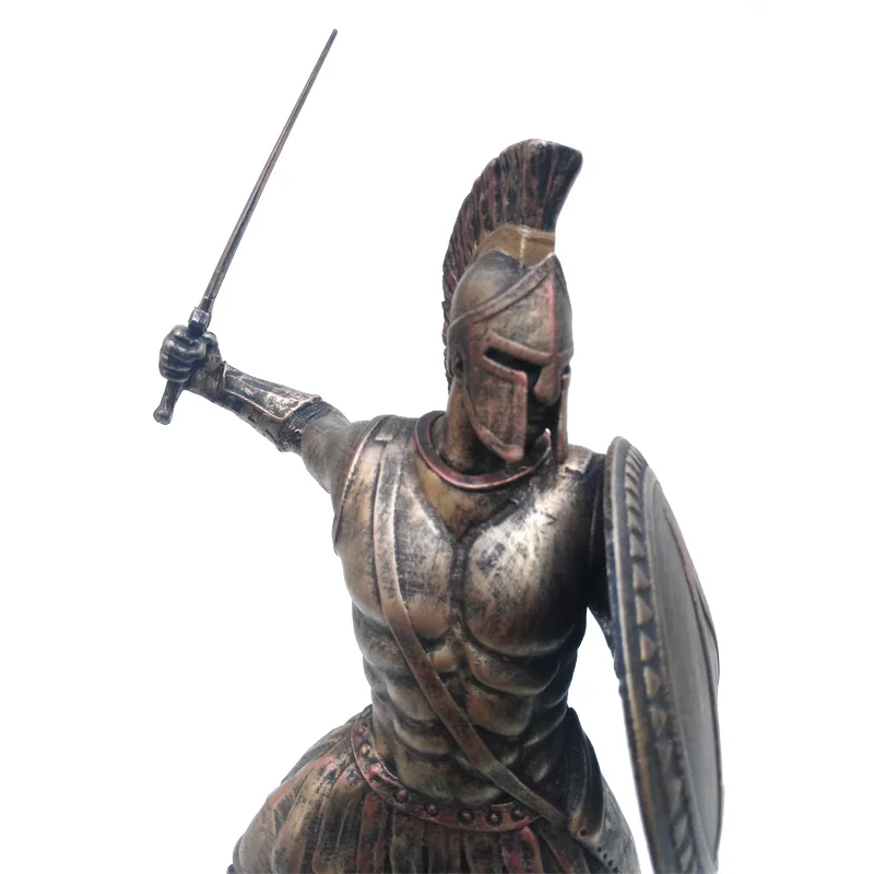 质量好的价格树脂斯巴达勇士雕像热卖