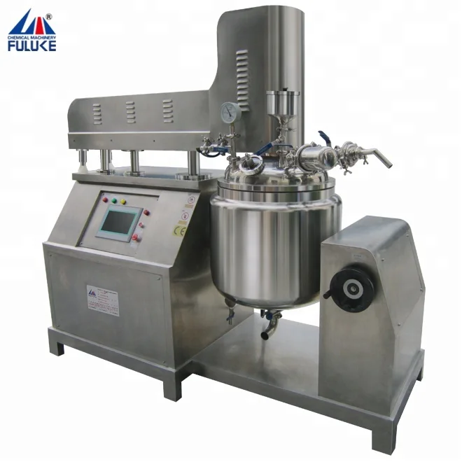 
FULUKE CE certification Emulsion emulsifier, chemical machinery equipment, vacuum homogenizing emulsifier machine 