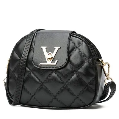 

New Chain Mini Handbags High Quality Diamond Leather Shoulder Bag Large Capacity Hook&Loop Messenger Bag For Women