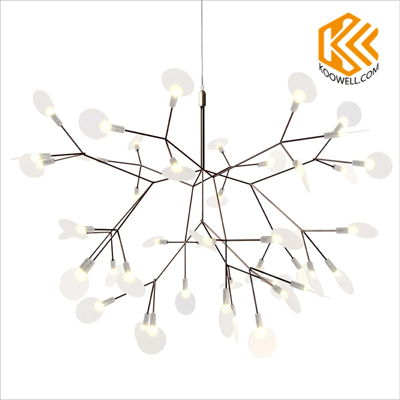 modern leaf chandelier