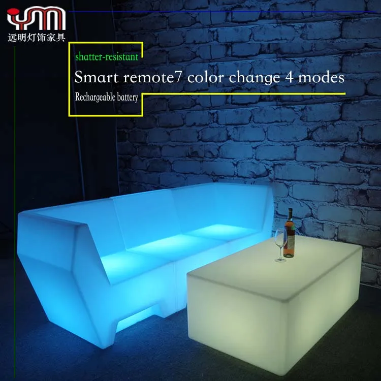 illuminated sofa table