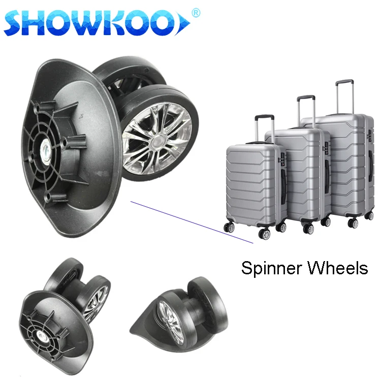 Luggage Wheel Replacement Spare Parts Double Dual Spinner Caster Wheels