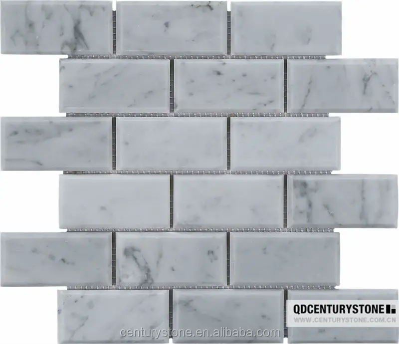 2 4 Honed Carrara White Marble Bevel Subway Tile Product On 2 4 Honed Carrara White Marble Bevel Subway Tile Product On