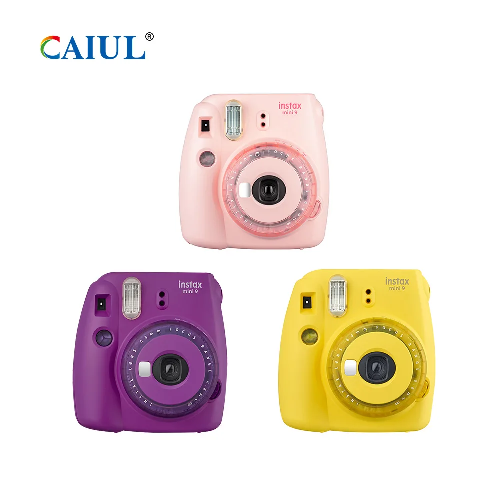 

Clear Accents Series Fujifilm Instax Mini 9 Instant Film Camera Purple / Yellow / Pink