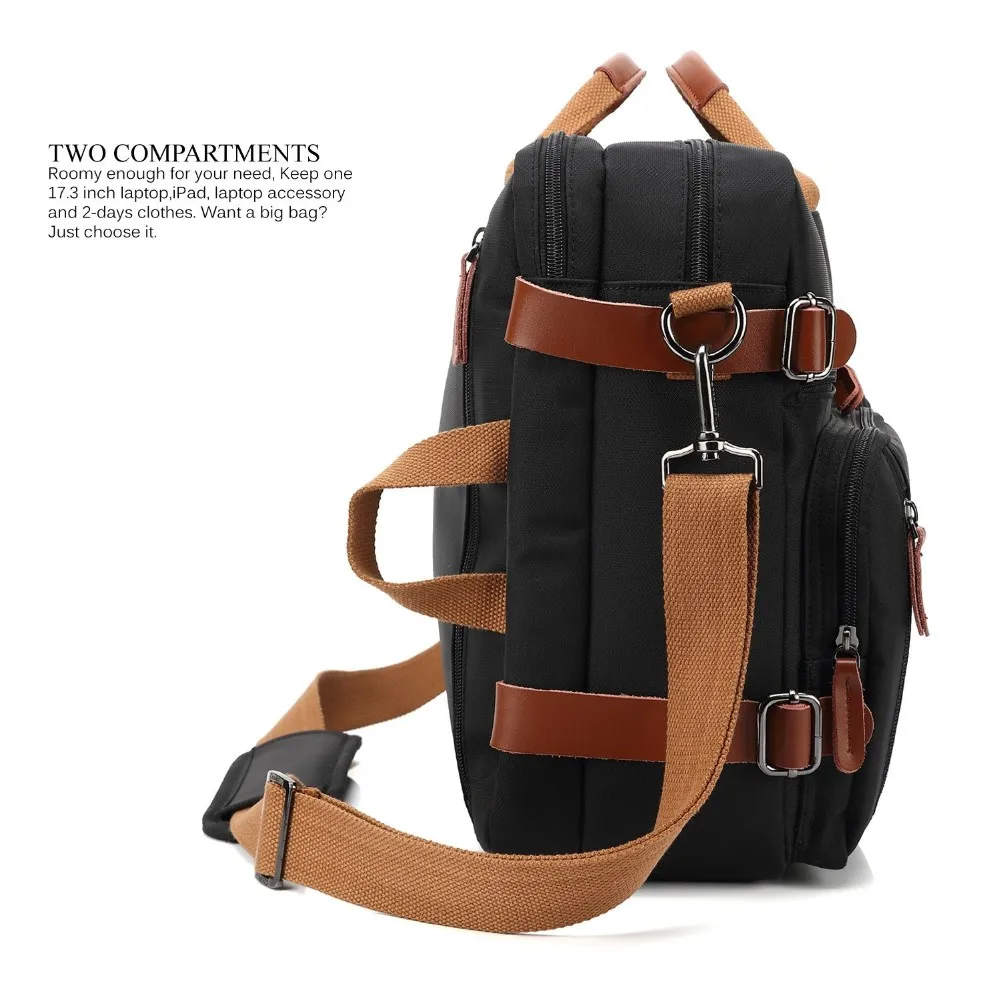 Lokass Convertible Backpack Messenger Shoulder Messenger Bag Laptop Bag ...