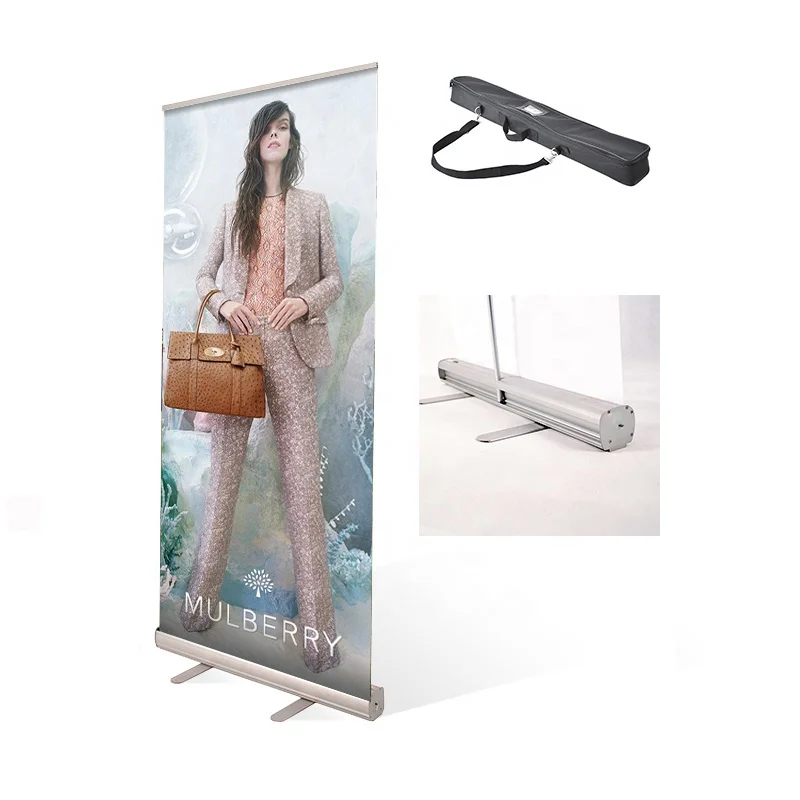Wholesale Cheap Aluminum Portable Retractable Roll up Banner Stand Poster Banner Display Promotion Advertising Banner Stand