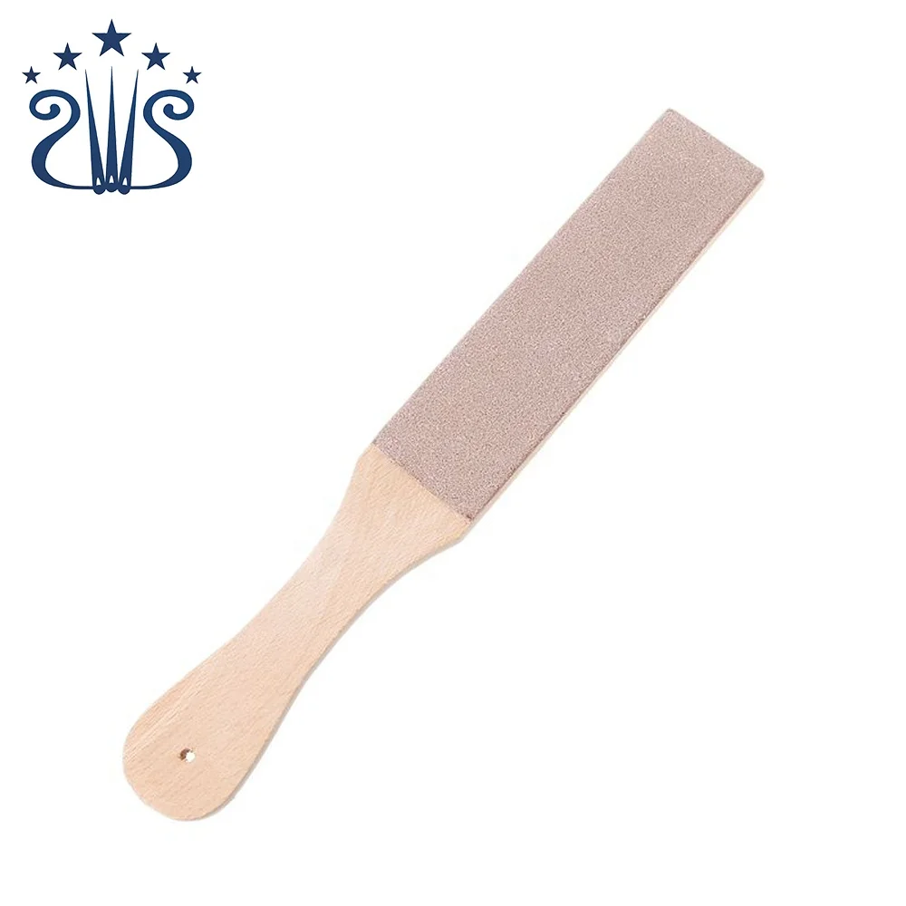 

DIY Leather Tools Sharpening Strop With Wooden Handle Handmade Razors Polishing Board