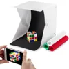 USB photography studio soft box cube led with 4 color Backdrop Portable photo lightbox 20cm 30cm 40cm 60cm