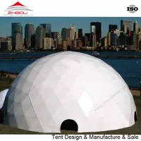 

Unique white color Diameter 25m geodesic dome for sale