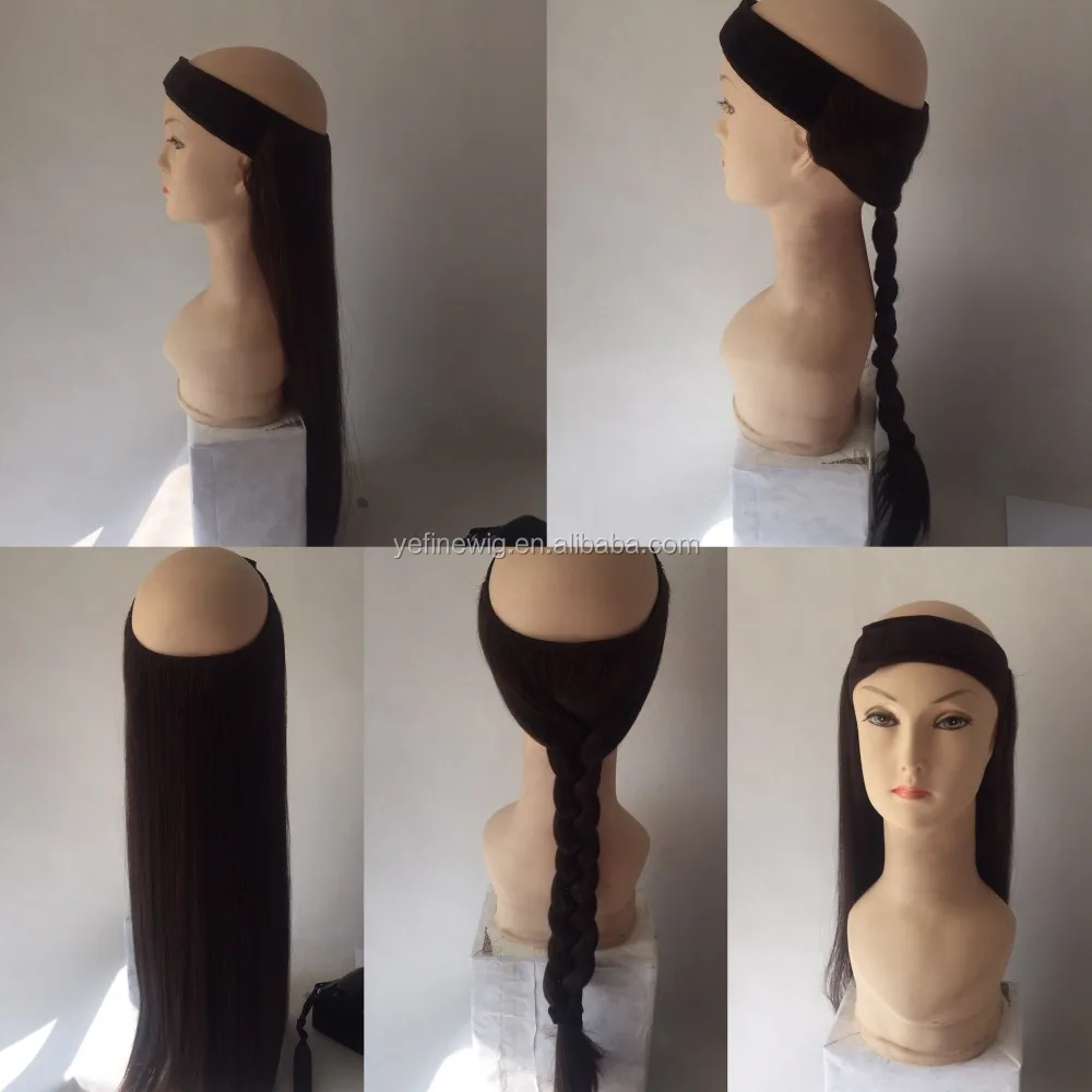 

Hot Selling Human Hair Bandit Pony WIg, Natural color