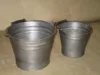 Vintage Metal Bucket Cum Garden Vase