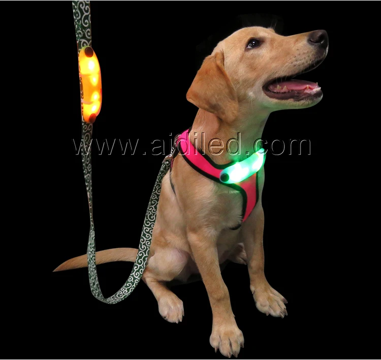 Dh010 Reflective Line Led Light Up Dog Car Harness Buy Dog Harness