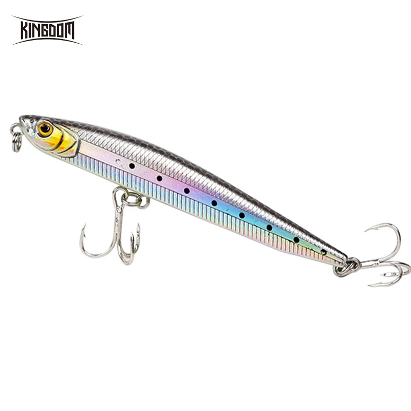 

Model 7504 Hard Bait Pencil Fishing Lure Slow Sinking Pencil Bait Artificial Plastic Fishing Lures, 6 colors available