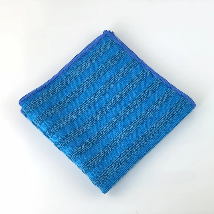 

wholesale microfiber striped dish cloth microfiber cleaning towel