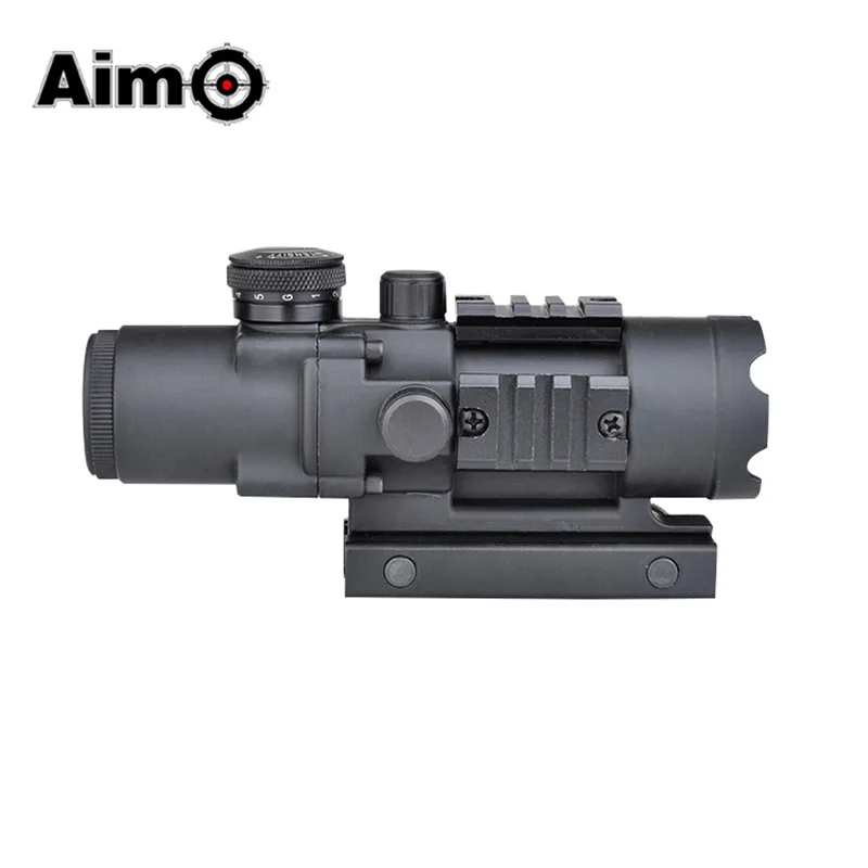 Aim-O 4x32 Illumination Tactical Compact Scope Optical Reticle Sight 4x32 Illumination Scope For Air Soft Gun