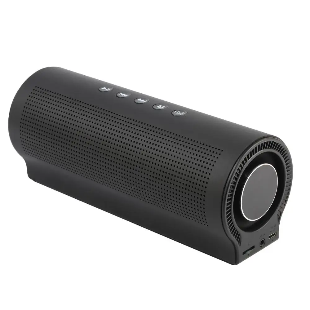 

High quality big bass metal smart device bluetooths speaker, Black