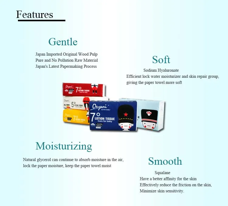 lotion tissue features