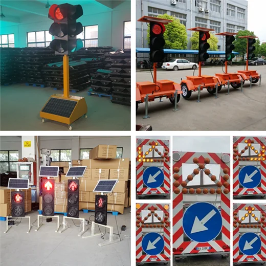 
200mm Solar Powered Wireless Traffic Light Controller System 