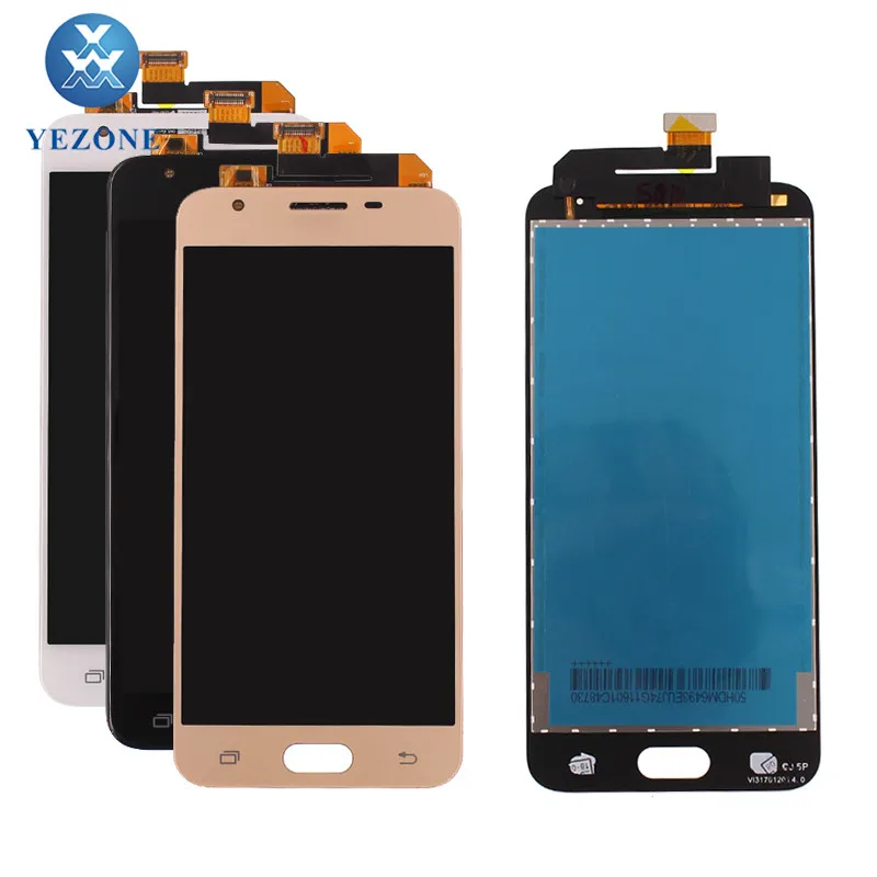 

Guangzhou Supplier LCD Display Screen Touch Digitizer For Samsung Galaxy J5 Prime G5700 G5510, Black white gold