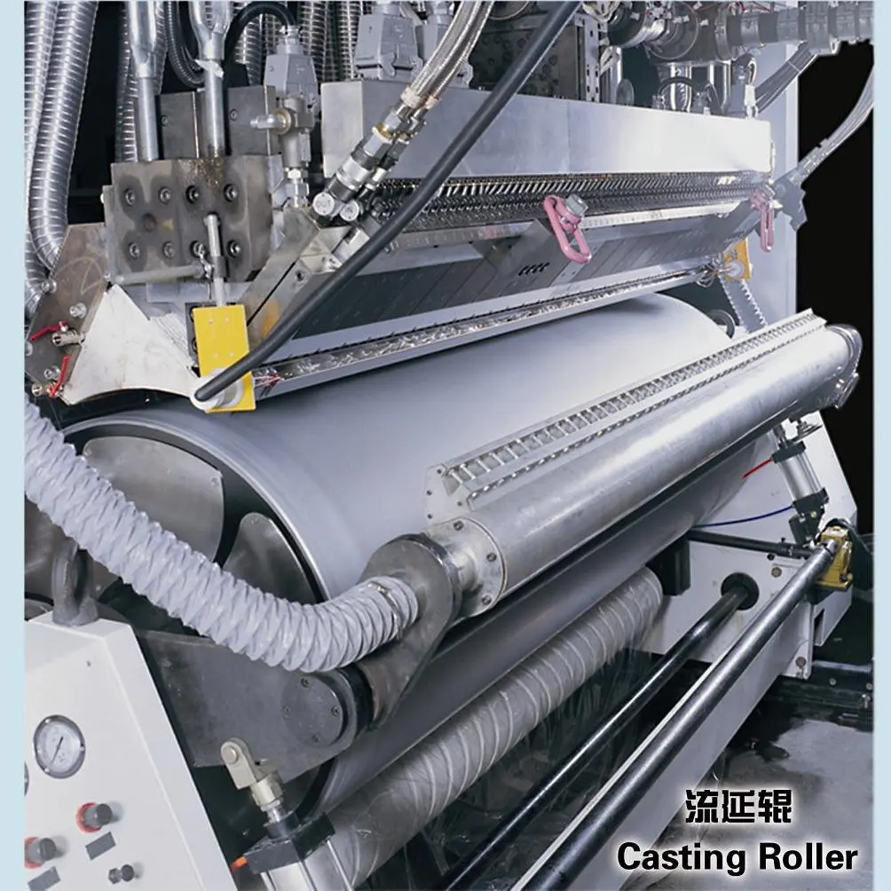 PE/PP/PC/PET Single-layer Cast Embossed Film Extrusion Machinery, View