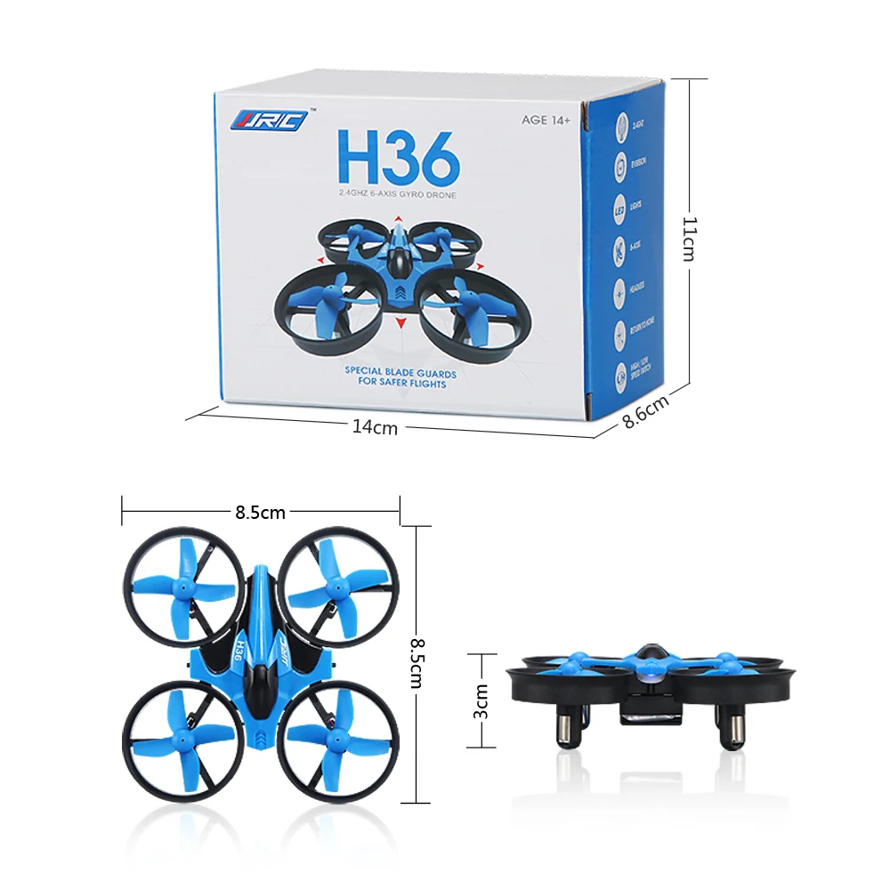 JJRC H36 Mini Drone RC Drone Quadcopters Headless Mode One Key Return RC Helicopter