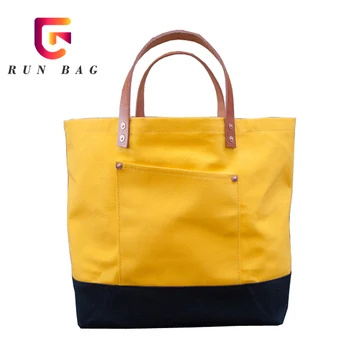 waxed canvas tote bag