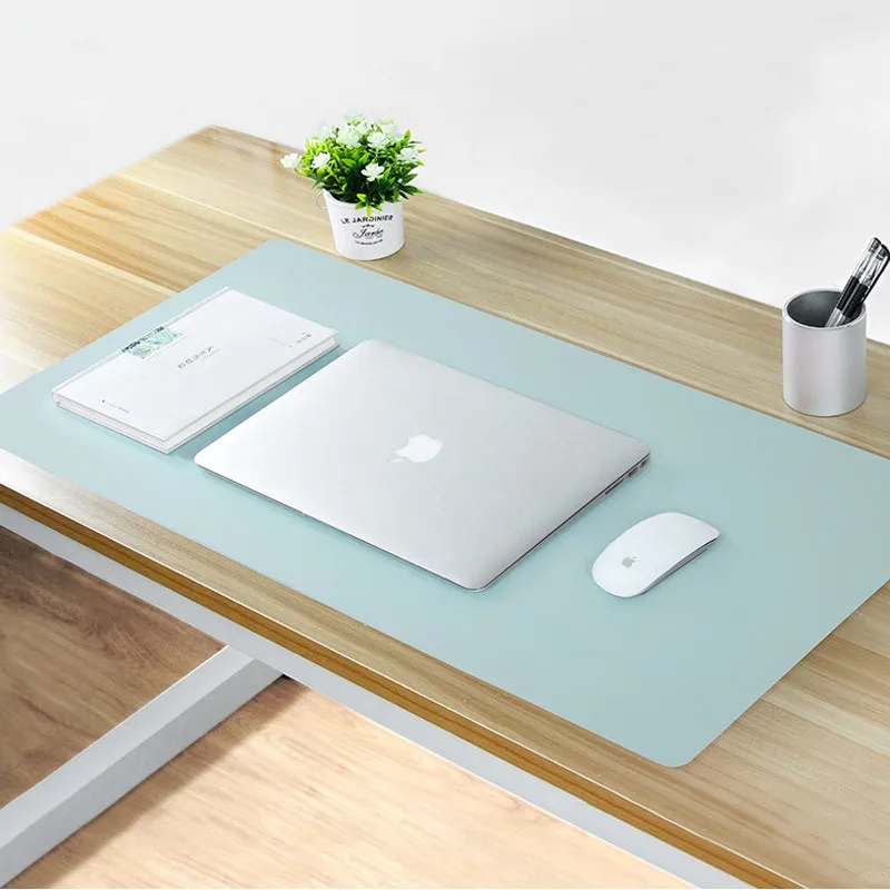 Wholesale High Quality Soft PU Leather Table Writing Mat Custom office Desk Pad