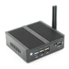 Eglobal mini computers low cost new arrival intel celeron N3160 fanless computer box dual RJ45 lan fanless system compact pc