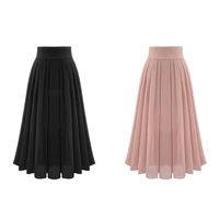 

2019 Cheap Price A-line Casual Chiffon Summer Long Maxi Pleated Women Skirts