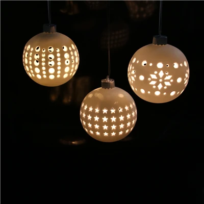 porcelain christmas ball