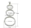 Sterling Silver Pendant Setting, 27x59x3mm, 15x11mm, 20x16mm, 25x21mm, Hole:Approx 4.5x6MM, Sold by PC