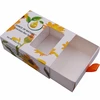 Custom printing recycled drawer slide open cardboard gift soap kraft box packaging with plastic clear window for home made soap