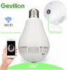 Night Vision Home Security 1080P Hidden Spy 360 Panoramic Camera Wireless Ip Hd Fisheye Wifi Light Bulb Camera