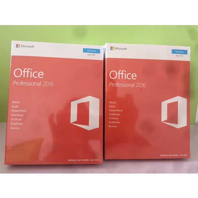 

Hot sold Wholesale Office 2016 Pro Plus retail key full package no dvd inside activate online
