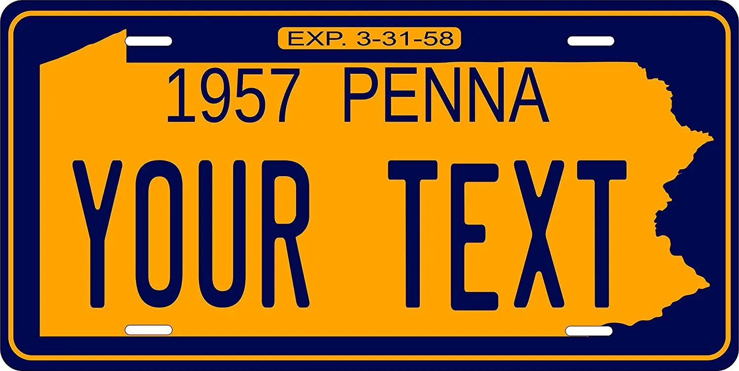 Pennsylvania 1957 License Plate Personalized Custom Car Bike Motorcycle Moped