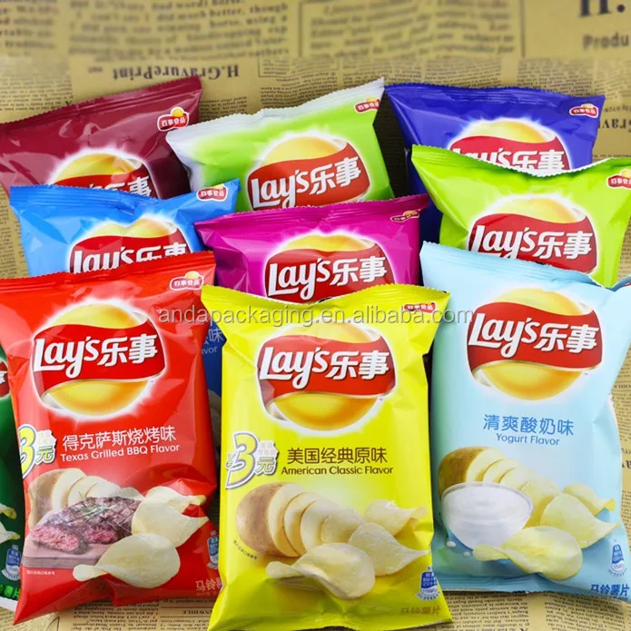 Aluminum Foil Plastic Potato Chips Packaging Bag Material /chips Bag