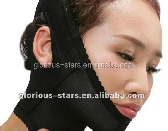 

M1428 China wholesale Easy Slim surgery shaping face lift facial mask belt 5020, Black