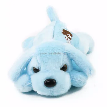 stuffed animal blue dog