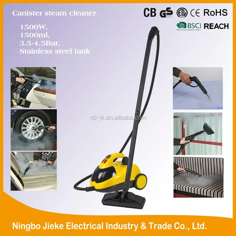 
1500W stainless hevy duty high pressure industrial steam cleaner for car 