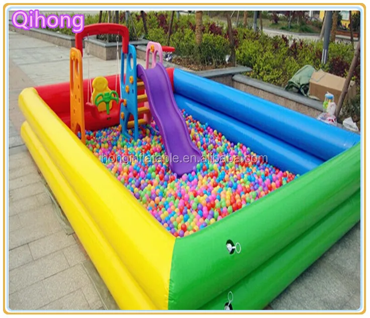 inflatable pool ball pit