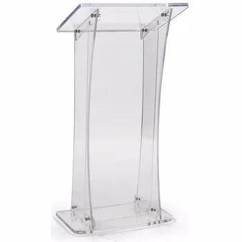 Collapsible Design Easy Assembly Clear Glass Pulpit For Floor - Buy ...