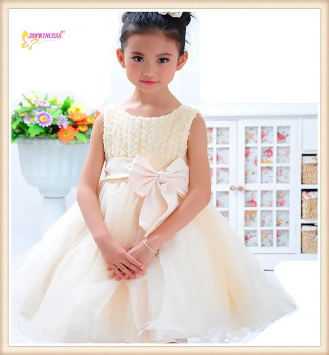 New Summer Fashion Rose Fancy Dress Costumes For Kids Princess