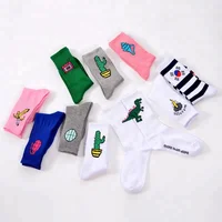 

Korean socks custom cute women cotton socks with logo