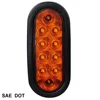 6" Oval LED Tail Lights New Style, STOP/TAIL/TURN rear light