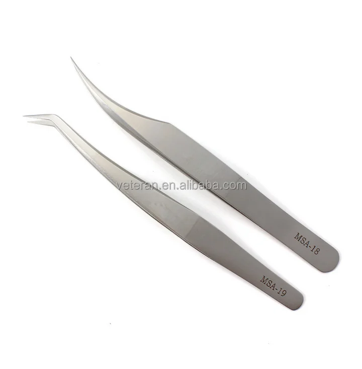 

Veteran Lash Tweezers Manufacturer Eyelash Separator Tool Eyelash Extension Tweezer Russian Volume Eyelash Tweezers Custom Logo, As picture